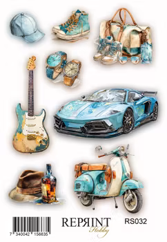 Stickers Reprint - Masculine Moments Collection - 11x16 cm