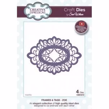 Creative Expressions Craft Dies by Sue Wilson - Frames & Tags - Zoe