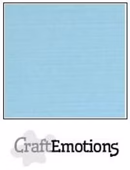 CraftEmotions Linen Cardstock Ljusblå