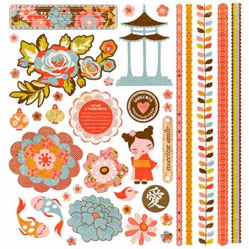 Basicgrey Element Stickers - Konnichiwa