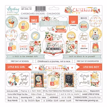 Mintay Papers Cardboard Stickers Childhood