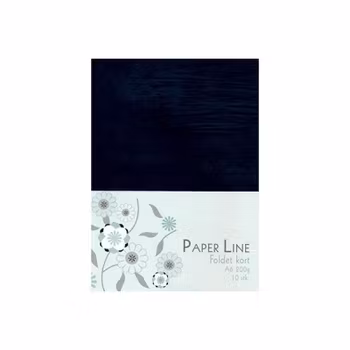 PaperLine - vikta kortbaser A6 - Svart