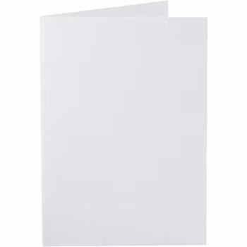 PaperLine - vikta kortbaser A6 - Vit