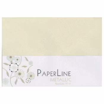 PaperLine Metallic Kuvert C6 - Creme