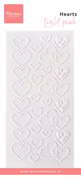 Marianne Design Pearls "Hearts pearls - light pink"