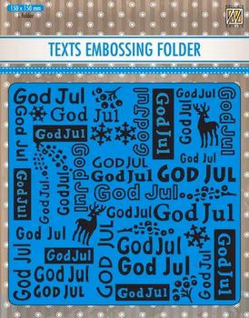 Nellie Snellen Embossingfolder - God Jul