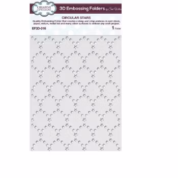 Creative Expressions 3D Embossingfolder "Circular Stars"