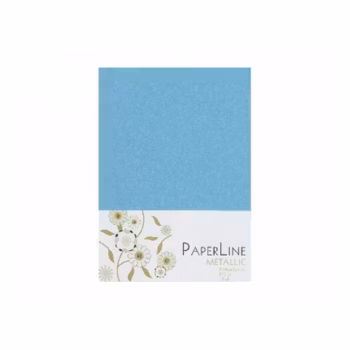 PaperLine - vikta kortbaser A6 - Blå