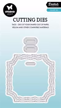 Studio Light Dies "Torn Edge Tag square"