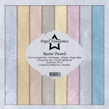 Paper Favourites - Rustic Pastels Paperpack 6' x 6