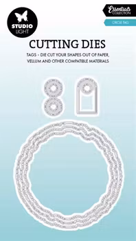 Studio Light Dies "Torn Edge Tag round"