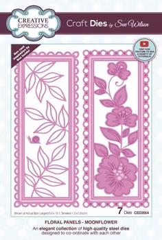 Creative Expressions Sue Wilson Craft Die Floral Panels Moonflower