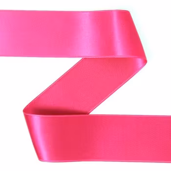 Satinband på rulle 6 mm/10 m - Neon Pink
