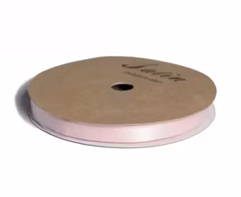 Satinband på rulle 6 mm/10 m - Ljus Rosa