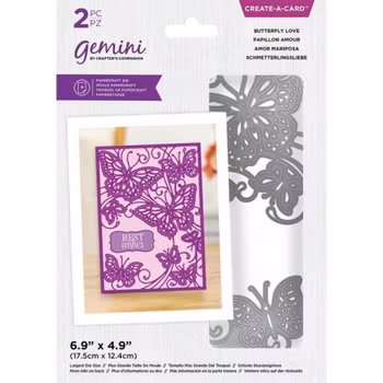 Crafters Companion Gemini Butterfly Love Die Set