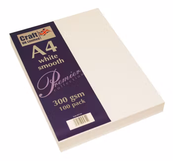 Craft UK Limited Premium Collection A4 White Smooth Paper Pack