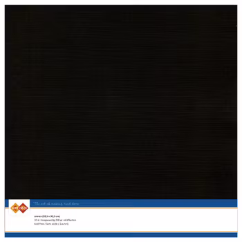 Card Deco Essentials Linen cardstock Black