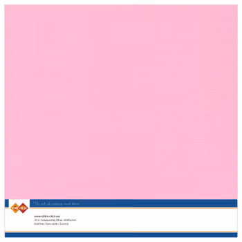 Card Deco Essentials Linen cardstock Pink