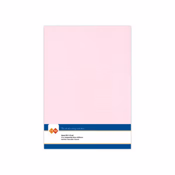 Card Deco Essentials Linen Cardstock A4 Light Pink