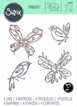 Sizzix Thinlits Die Flight of Fancy by Pete Hughes