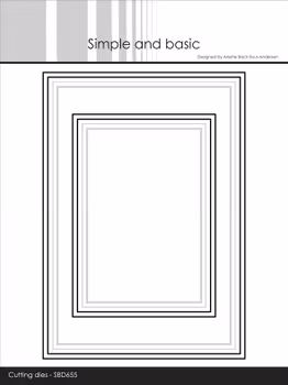 Simple and Basic dies "A6/A7 Frames with elegant edges"