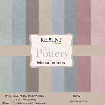 Reprint - The Pottery Monochromes Paperpack- 12x12