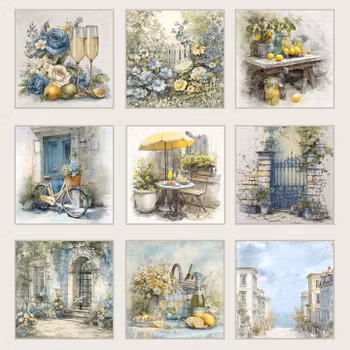 Reprint - Summer Meadow, Tags Klippark - 12x12 (30,5 x 30,5 cm)