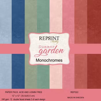 Reprint - Summer Garden Monochromes Paperpack- 12x12