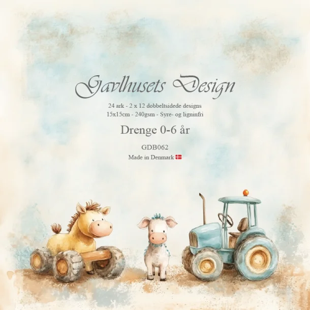 Gavlhusets Design - Block 6'' - Drenge 0-6 år