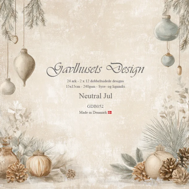 Gavlhusets Design - Block 6'' - Neutral Jul