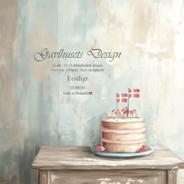 Gavlhusets Design - Block 6'' - Blok 6'' -   Festligt