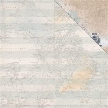 Kaisercraft - High Tide Collection - Sea Map