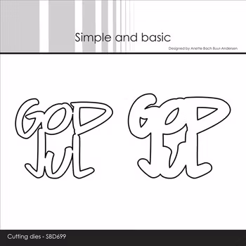 Simple and Basic dies "God Jul"