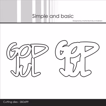 Simple and Basic dies "God Jul"