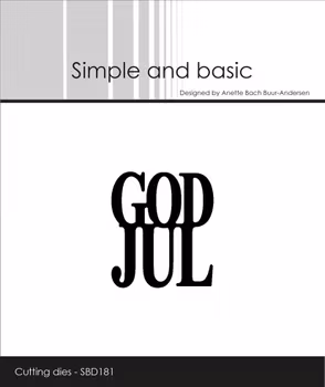 Simple and Basic dies "God Jul"