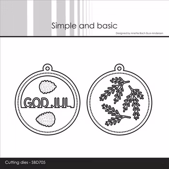 Simple and Basic dies "Sentiment in a tag GOD JUL"