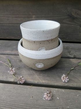 Frökapsel set, mugg + skål