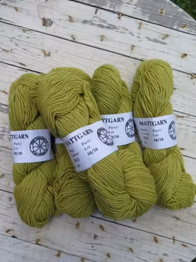 Mattullgarn grön