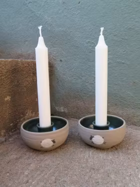 Ljusfat "Fårfest" 2-pack