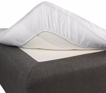 Dra på lakan Satin Vit  Borganäs of Sweden 90x200