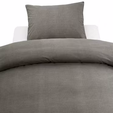 Bäddset Washed Grå - Tvättad Vintage-look 150x210