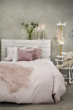 Örngott Washed Rosa 50x60 Borganäs of Sweden