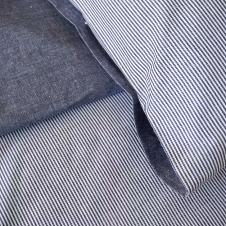 Bäddset 2-dels Runmarö, Marinblå/Vit By Wille