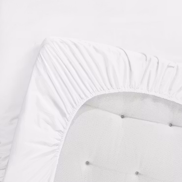 Egyptisk Bomull Dra-på-lakan Vit 160x200 cm Borganäs of Sweden