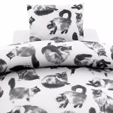 Bäddset Julis Grå 150x210 cm enkelsäng Borganäs of Sweden