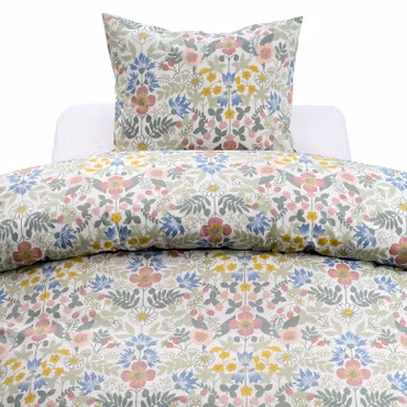 Sommarblommor Multi Bäddset  Borganäs of Sweden Enkeltäcke 150x210