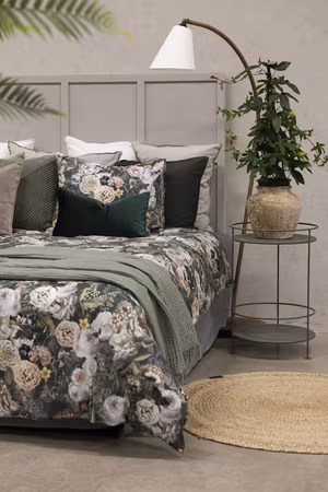 Abigail Grön Blommor Bäddset – Enkeltäcke 150x210 cm