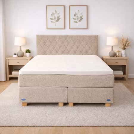 Kontinentalsäng Elvira Queen Royal - Paketpris för allt ! Smålandsbädden