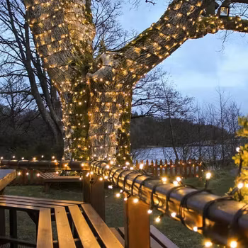 Premium Dimmable Outdoor Christmas Lights – IP65-Rated 20 m LED String with 400 Warm White LEDs