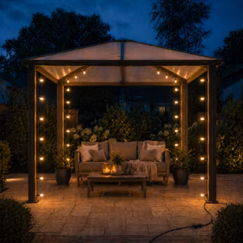LY Sweden Premium Pavilion String light – for 3x3 & 3x4 m pavilions – E27 bulbs included